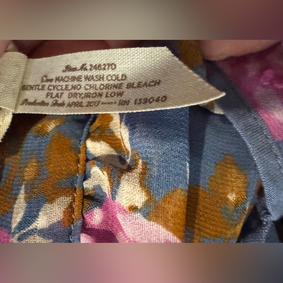 Matilda Jane Pink and Blue Sheer Floral Dress. The Nines. Size L. Great Cond - Picture 11 of 15